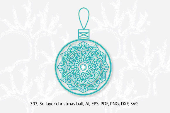 3D Multilayer Floral Christmas Ball SVG Ideas & Uses