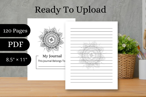 A Guide to the Floral Lined Journal KDP Interior