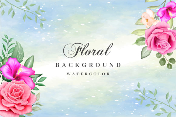 Colorful Watercolor Floral Background: A Practical Asset for Event Stationery