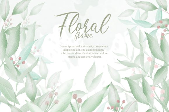 Elevating Your Wedding Stationery with a Foliage Frame Wedding Background Design