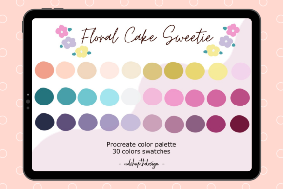 Floral Cake Sweetie Palette for Procreate