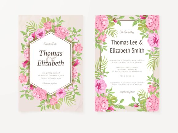 Floral Wedding Invitation Cards: Elegant Templates for Personal Stories
