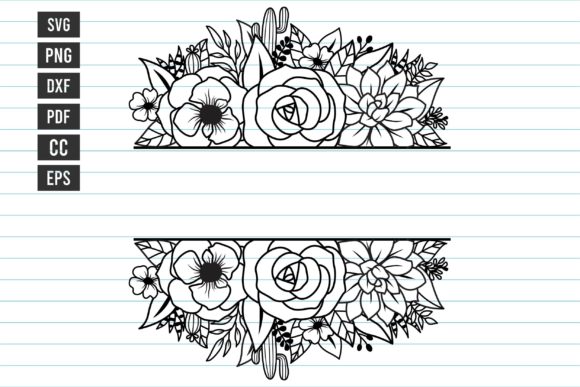 Flower SVG & Split Monogram Designs for Crafters and Designers