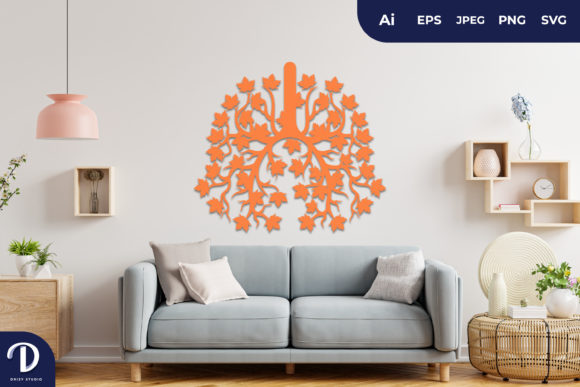 Healthy the Lungs with Floral Pattern