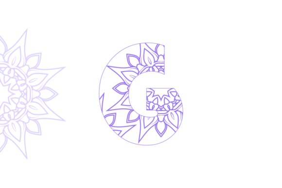 Mandala Type Font Floral Pattern Design