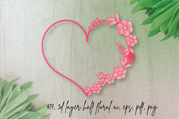Unlocking Creative Potential: The Extraordinary World of 3D Half Floral Layer Valentine Love Designs